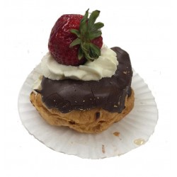 Fruity Circular chocolate cream pastry