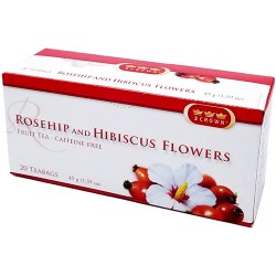 3 Crown Rosehip & Hibiscus Flowers Tea 20 Bags
